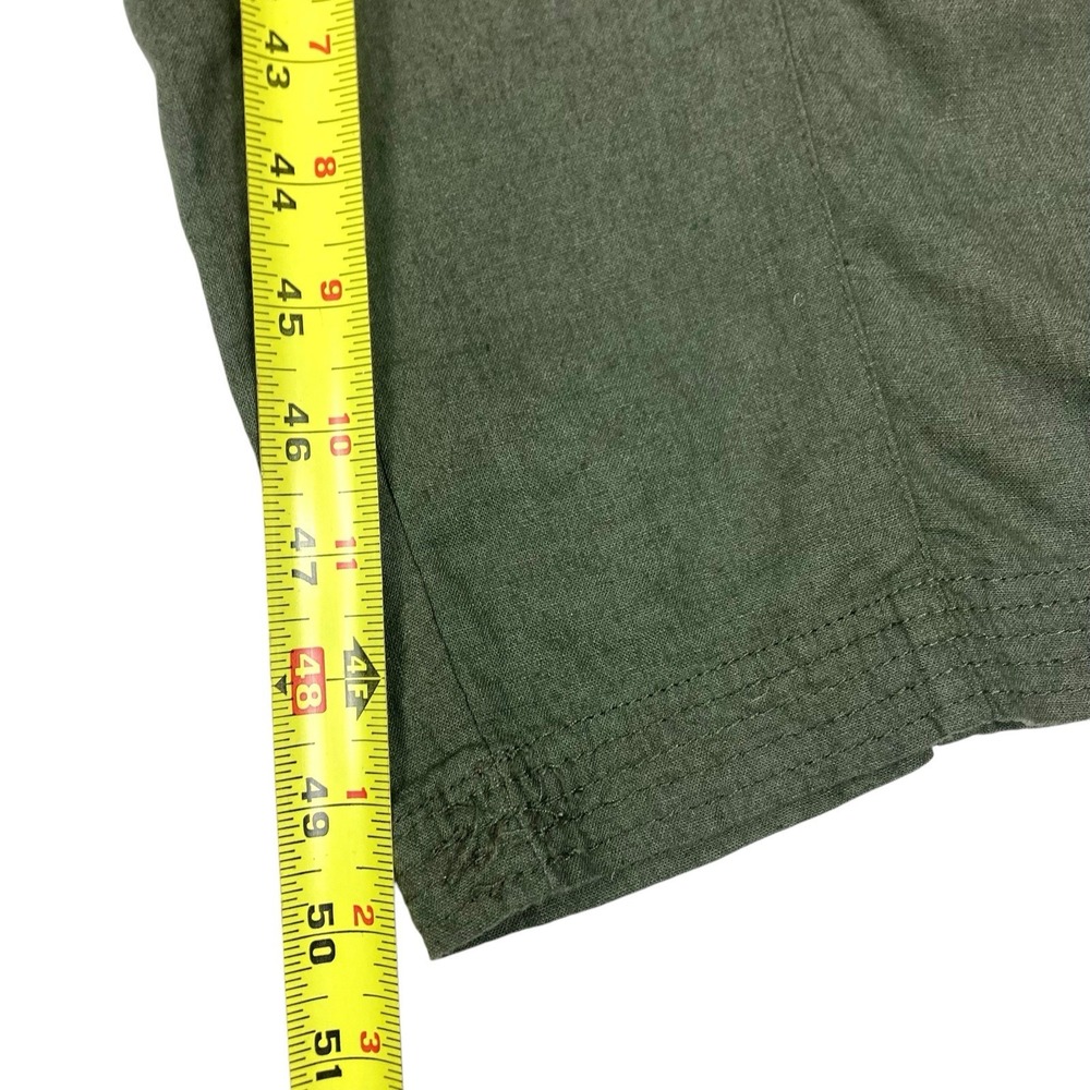 Nicole Miller Olive Green Wide-Leg Ribbed Jumpsuit - Picture 11 of 14